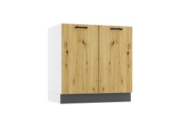 STOLKAR CLARA DĄB ARTISAN II/PO D80 - Szafka kuchenna dolna