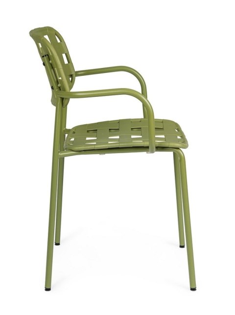 Bizzotto BIZZOTTO krzesło ogrodowe CLOVER ARM zielone Bizzotto BIZZOTTO krzesło ogrodowe CLOVER ARM zielone