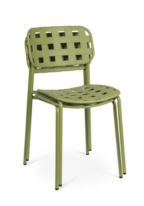 Bizzotto BIZZOTTO krzesło ogrodowe CLOVER zielone Bizzotto BIZZOTTO krzesło ogrodowe CLOVER zielone