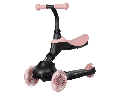 Qplay Qplay Hulajnoga Sema Evo 3w1 Coral Pink Qplay Qplay Hulajnoga Sema Evo 3w1 Coral Pink