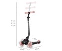 Qplay Qplay Hulajnoga Sema Evo 3w1 Coral Pink Qplay Qplay Hulajnoga Sema Evo 3w1 Coral Pink