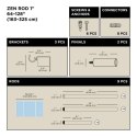 Umbra UMBRA karnisz ZEN 163 - 325 cm srebrny Umbra UMBRA karnisz ZEN 163 - 325 cm srebrny