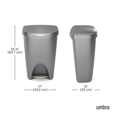 Umbra UMBRA kosz na śmieci BRIM szary Umbra UMBRA kosz na śmieci BRIM szary