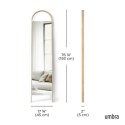 Umbra UMBRA lustro stojące BELLWOOD brązowe Umbra UMBRA lustro stojące BELLWOOD brązowe