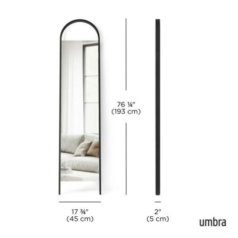 Umbra UMBRA lustro stojące BELLWOOD czarne Umbra UMBRA lustro stojące BELLWOOD czarne
