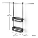 Umbra UMBRA organizer łazienkowy FLEX czarny Umbra UMBRA organizer łazienkowy FLEX czarny