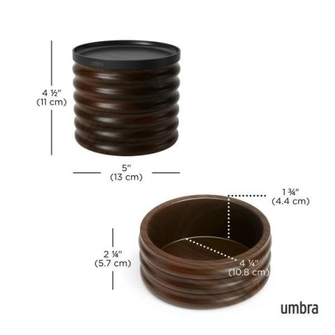 Umbra UMBRA organizer na biżuterię TESORA czarny / brązowy Umbra UMBRA organizer na biżuterię TESORA czarny / brązowy