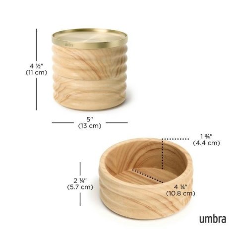 Umbra UMBRA organizer na biżuterię TESORA złoty / jasnobrązowy Umbra UMBRA organizer na biżuterię TESORA złoty / jasnobrązowy