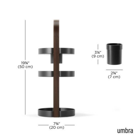 Umbra UMBRA organizer na kosmetyki BELLWOOD czarny / brązowy Umbra UMBRA organizer na kosmetyki BELLWOOD czarny / brązowy