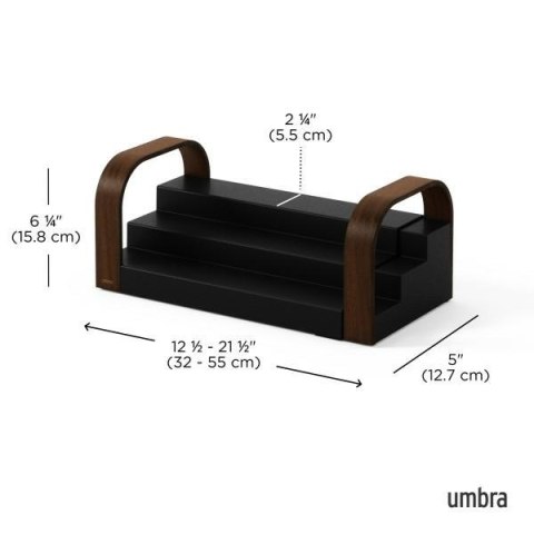 Umbra UMBRA półka na przyprawy BELLWOOD czarna / brązowa Umbra UMBRA półka na przyprawy BELLWOOD czarna / brązowa