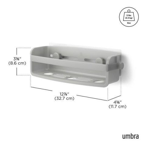 Umbra UMBRA półka prysznicowa FLEX szara Umbra UMBRA półka prysznicowa FLEX szara