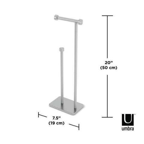 Umbra UMBRA stojak na papier toaletowy CAPPA srebrny Umbra UMBRA stojak na papier toaletowy CAPPA srebrny