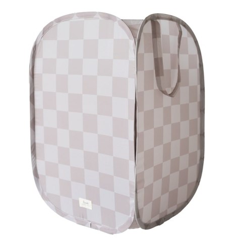 3 Sprouts 3 Sprouts Kosz Na Pranie i Zabawki Pop-up Checkerboard Beige