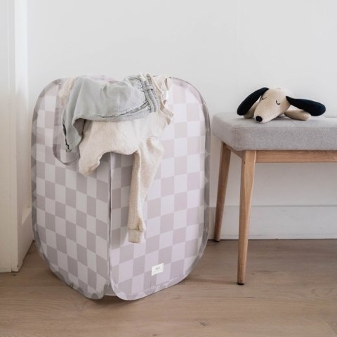 3 Sprouts 3 Sprouts Kosz Na Pranie i Zabawki Pop-up Checkerboard Beige 3 Sprouts 3 Sprouts Kosz Na Pranie i Zabawki Pop-up Checkerboard Beige