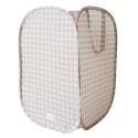 3 Sprouts 3 Sprouts Kosz Na Pranie i Zabawki Pop-up Gingham Beige