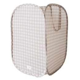 3 Sprouts 3 Sprouts Kosz Na Pranie i Zabawki Pop-up Gingham Beige