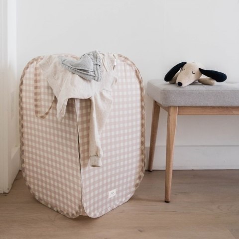 3 Sprouts 3 Sprouts Kosz Na Pranie i Zabawki Pop-up Gingham Beige 3 Sprouts 3 Sprouts Kosz Na Pranie i Zabawki Pop-up Gingham Beige