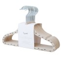 3 Sprouts 3 Sprouts Wieszaki Welurowe dla Dzieci Double Dot/Beige 15 szt.
