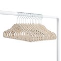 3 Sprouts 3 Sprouts Wieszaki Welurowe dla Dzieci Double Dot/Beige 15 szt.