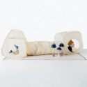 3 Sprouts 3 Sprouts Zestaw Namiotów dla Dzieci z Tunelem 3w1Terrazzo Beige