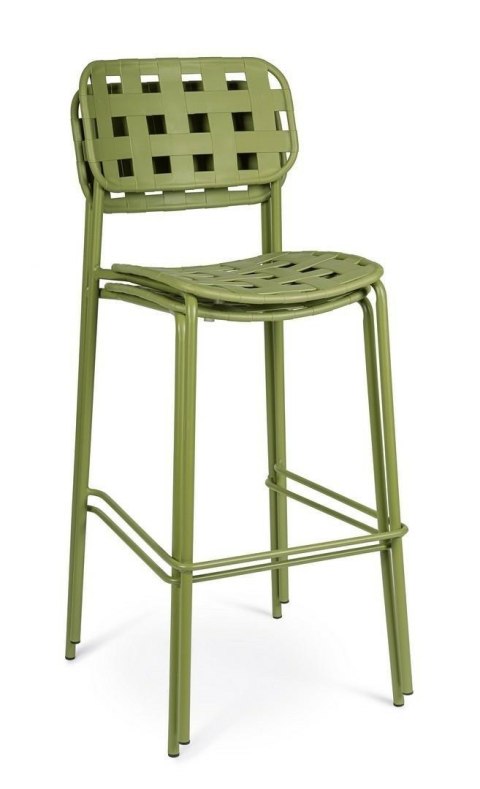 Bizzotto BIZZOTTO krzesło barowe ogrodowe CLOVER zielone Bizzotto BIZZOTTO krzesło barowe ogrodowe CLOVER zielone