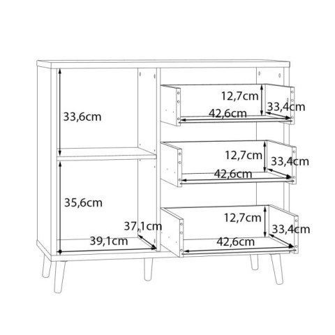 Forte AKSANA AKNK221L-M992 Komoda L Forte AKSANA AKNK221L-M992 Komoda L