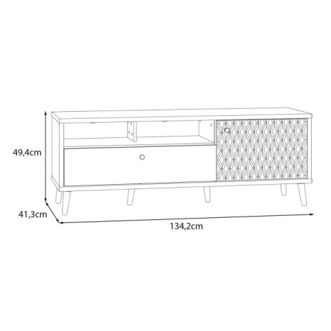 Forte AKSANA AKNT121R-M992 Szafka RTV P Forte AKSANA AKNT121R-M992 Szafka RTV P