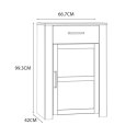 Forte CHISBURY BHLD211-M482 Szafka na buty Forte CHISBURY BHLD211-M482 Szafka na buty