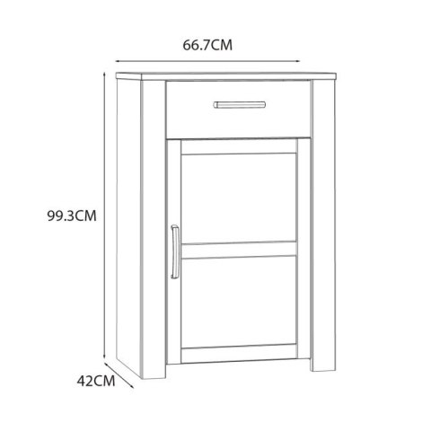 Forte CHISBURY BHLD211-M482 Szafka na buty Forte CHISBURY BHLD211-M482 Szafka na buty