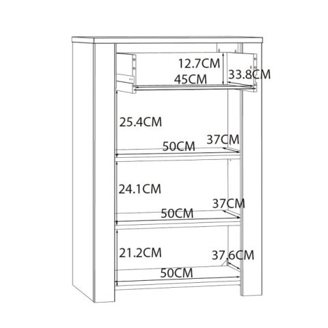 Forte CHISBURY BHLD211-M482 Szafka na buty Forte CHISBURY BHLD211-M482 Szafka na buty