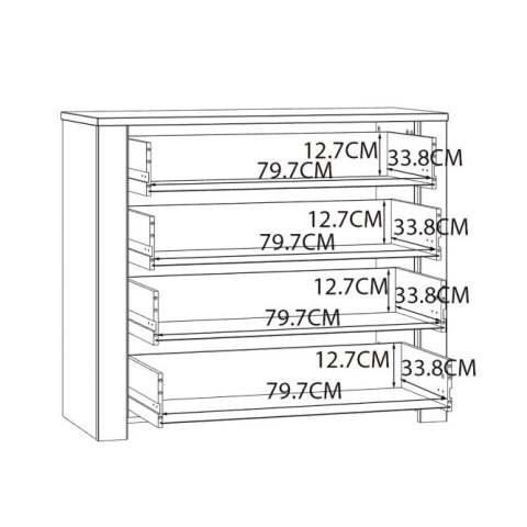 Forte CHISBURY BHLK212-M482 Komoda Forte CHISBURY BHLK212-M482 Komoda
