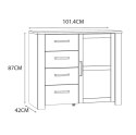 Forte CHISBURY BHLK222-M482 Komoda L/R Forte CHISBURY BHLK222-M482 Komoda L/R