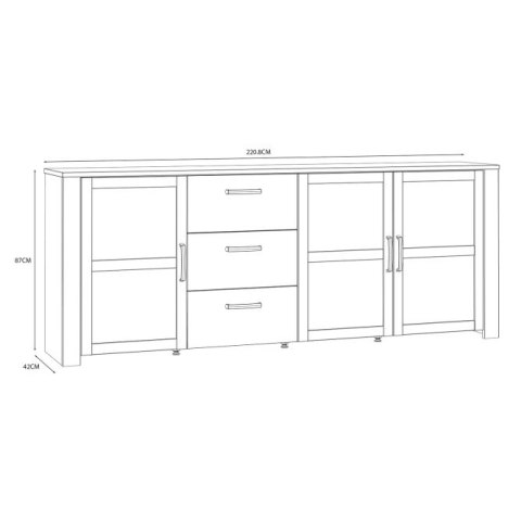 Forte CHISBURY BHLK241R-M482 Komoda P Forte CHISBURY BHLK241R-M482 Komoda P