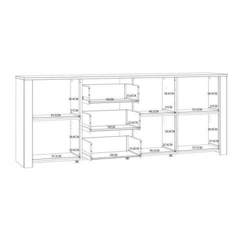 Forte CHISBURY BHLK241R-M482 Komoda P Forte CHISBURY BHLK241R-M482 Komoda P