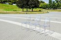 King Home Krzesło ELIZABETH transparentne - poliwęglan
