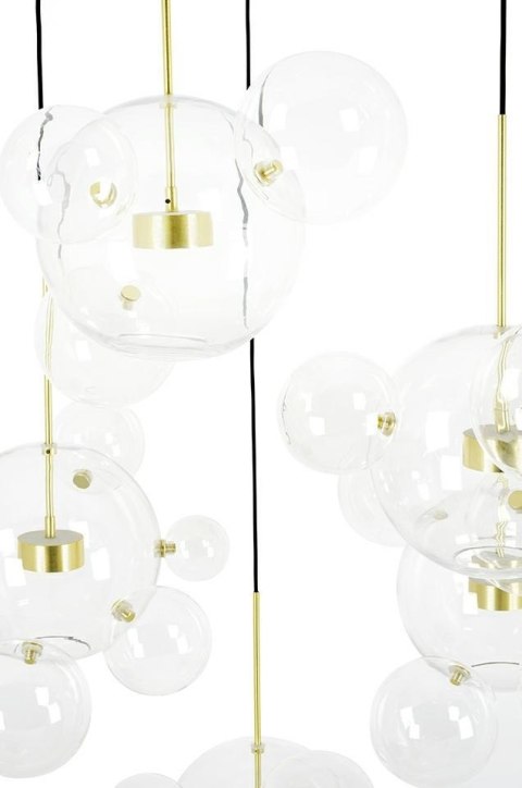 King Home MOOSEE Lampa wisząca CAPRI DISC 5 złota - 300 LED, aluminium, szkło King Home MOOSEE Lampa wisząca CAPRI DISC 5 złota - 300 LED, aluminium, szkło