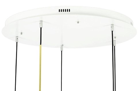 King Home MOOSEE Lampa wisząca CAPRI DISC 5 złota - 300 LED, aluminium, szkło King Home MOOSEE Lampa wisząca CAPRI DISC 5 złota - 300 LED, aluminium, szkło
