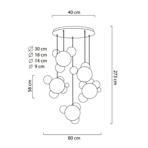 King Home MOOSEE Lampa wisząca CAPRI DISC 5 złota - 300 LED, aluminium, szkło King Home MOOSEE Lampa wisząca CAPRI DISC 5 złota - 300 LED, aluminium, szkło