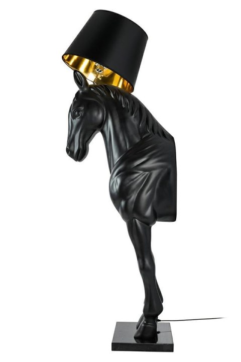 Moosee MOOSEE lampa podłogowa KOŃ HORSE STAND M czarna - włókno szklane Moosee MOOSEE lampa podłogowa KOŃ HORSE STAND M czarna - włókno szklane