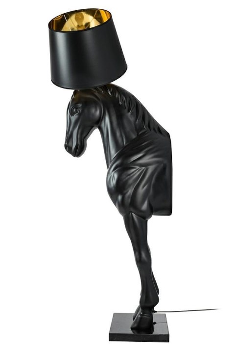Moosee MOOSEE lampa podłogowa KOŃ HORSE STAND M czarna - włókno szklane Moosee MOOSEE lampa podłogowa KOŃ HORSE STAND M czarna - włókno szklane