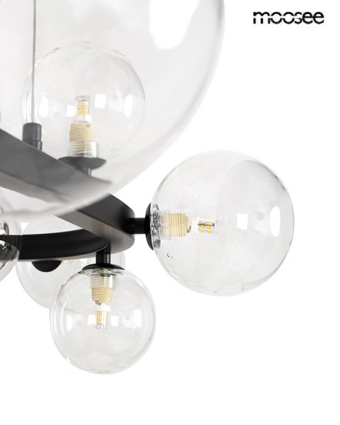 Moosee MOOSEE lampa wisząca ALURE OVAL 120 czarna Moosee MOOSEE lampa wisząca ALURE OVAL 120 czarna
