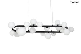 Moosee MOOSEE lampa wisząca ALURE OVAL 120 czarna/mleczna