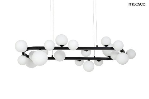 Moosee MOOSEE lampa wisząca ALURE OVAL 120 czarna/mleczna Moosee MOOSEE lampa wisząca ALURE OVAL 120 czarna/mleczna
