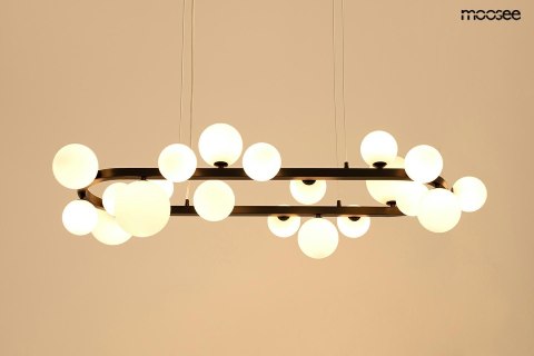 Moosee MOOSEE lampa wisząca ALURE OVAL 120 czarna/mleczna Moosee MOOSEE lampa wisząca ALURE OVAL 120 czarna/mleczna