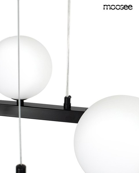 Moosee MOOSEE lampa wisząca ALURE OVAL 120 czarna/mleczna Moosee MOOSEE lampa wisząca ALURE OVAL 120 czarna/mleczna