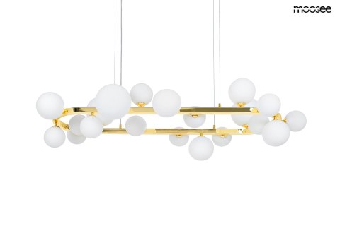 Moosee MOOSEE lampa wisząca ALURE OVAL 120 złota/mleczna Moosee MOOSEE lampa wisząca ALURE OVAL 120 złota/mleczna