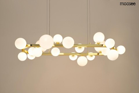 Moosee MOOSEE lampa wisząca ALURE OVAL 120 złota/mleczna Moosee MOOSEE lampa wisząca ALURE OVAL 120 złota/mleczna