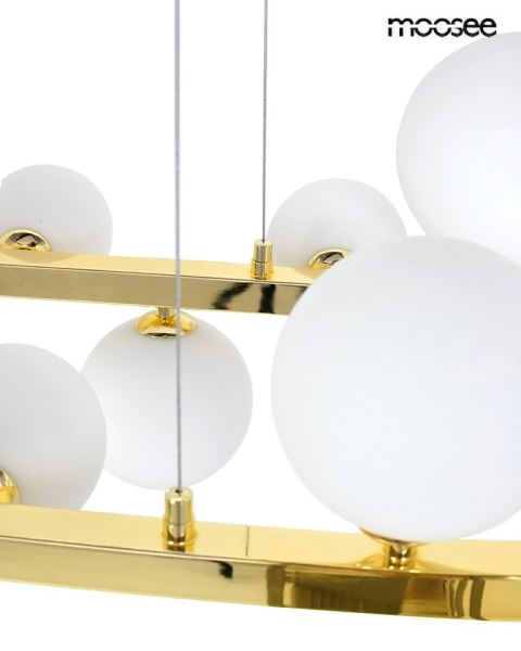 Moosee MOOSEE lampa wisząca ALURE OVAL 120 złota/mleczna Moosee MOOSEE lampa wisząca ALURE OVAL 120 złota/mleczna