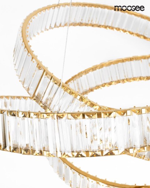 Moosee MOOSEE lampa wisząca WAVE 80 złota Moosee MOOSEE lampa wisząca WAVE 80 złota