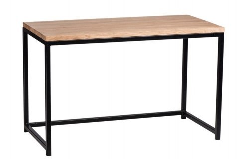 Maduu Studio Biurko Hooper 120x60cm czarne profil 30m blat lakierowany dąb naturalny Maduu Studio Biurko Hooper 120x60cm czarne profil 30m blat lakierowany dąb naturalny